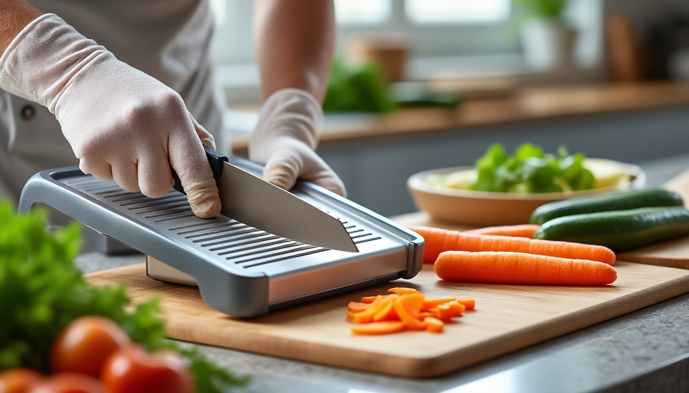 Mandoline de cuisine : usage et précautions de sécurité