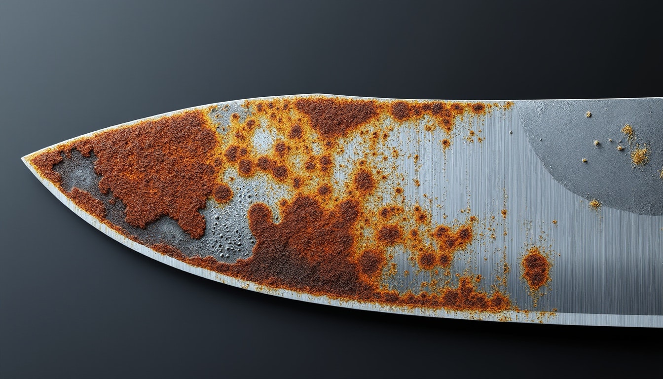 Rouille sur une lame : ce qui la provoque et comment la traiter