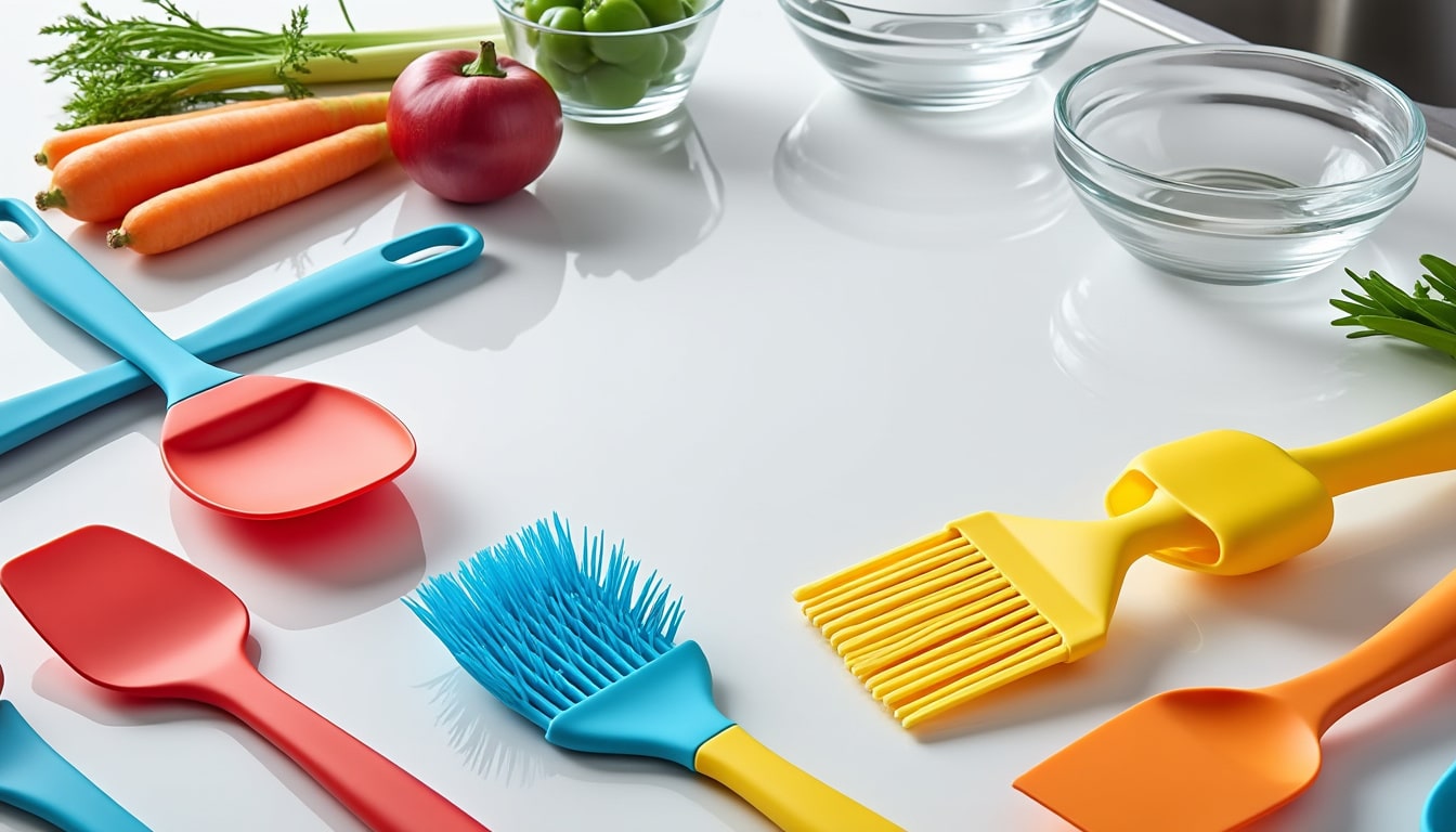 Ustensiles en silicone : ce que disent les règles de contact alimentaire