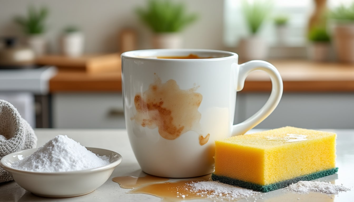 Comment enlever les taches de thé dans une tasse ?