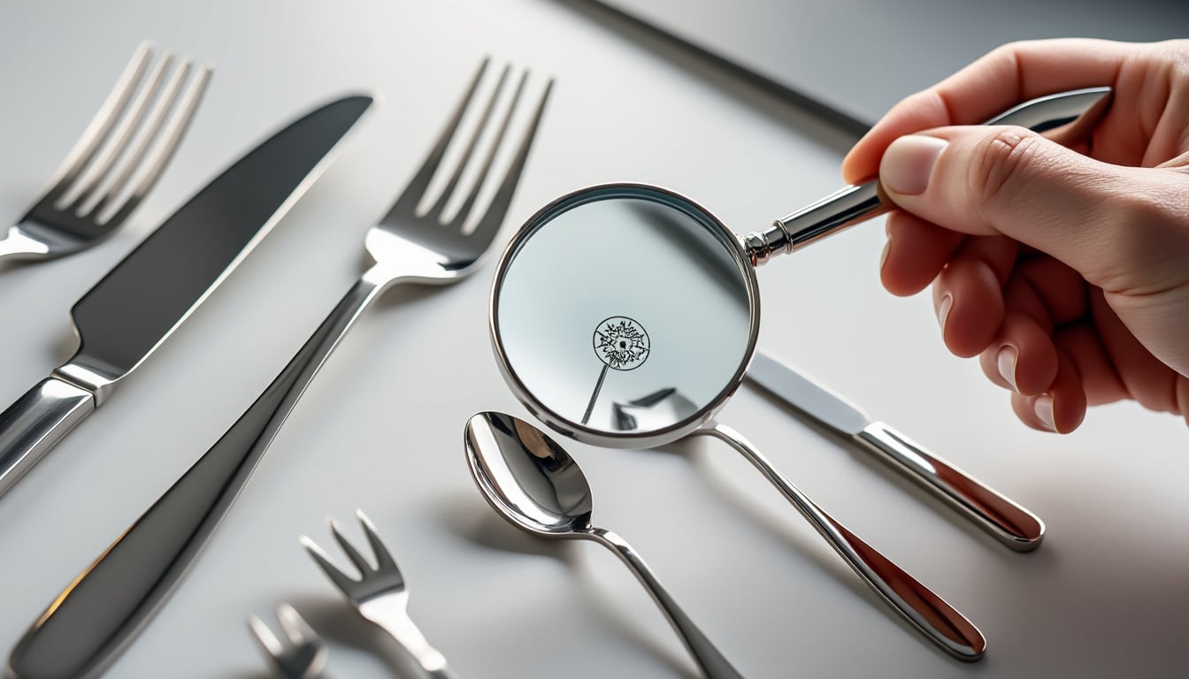 Couverts en inox : lire le marquage avant d&rsquo;acheter