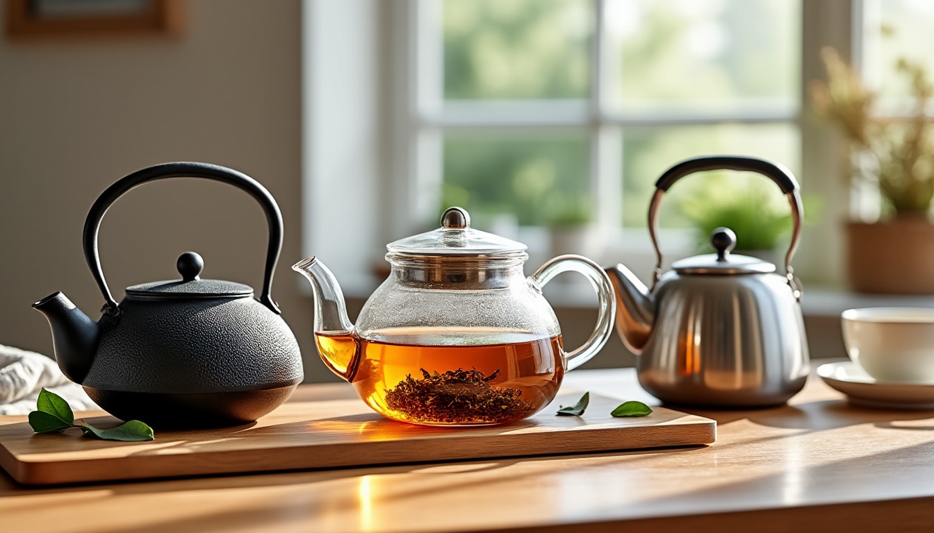 Théière en fonte, en verre ou en inox : ce que chacune apporte